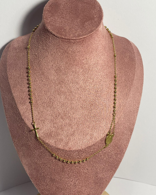 Collana Minimal con Dettagli a Sfere