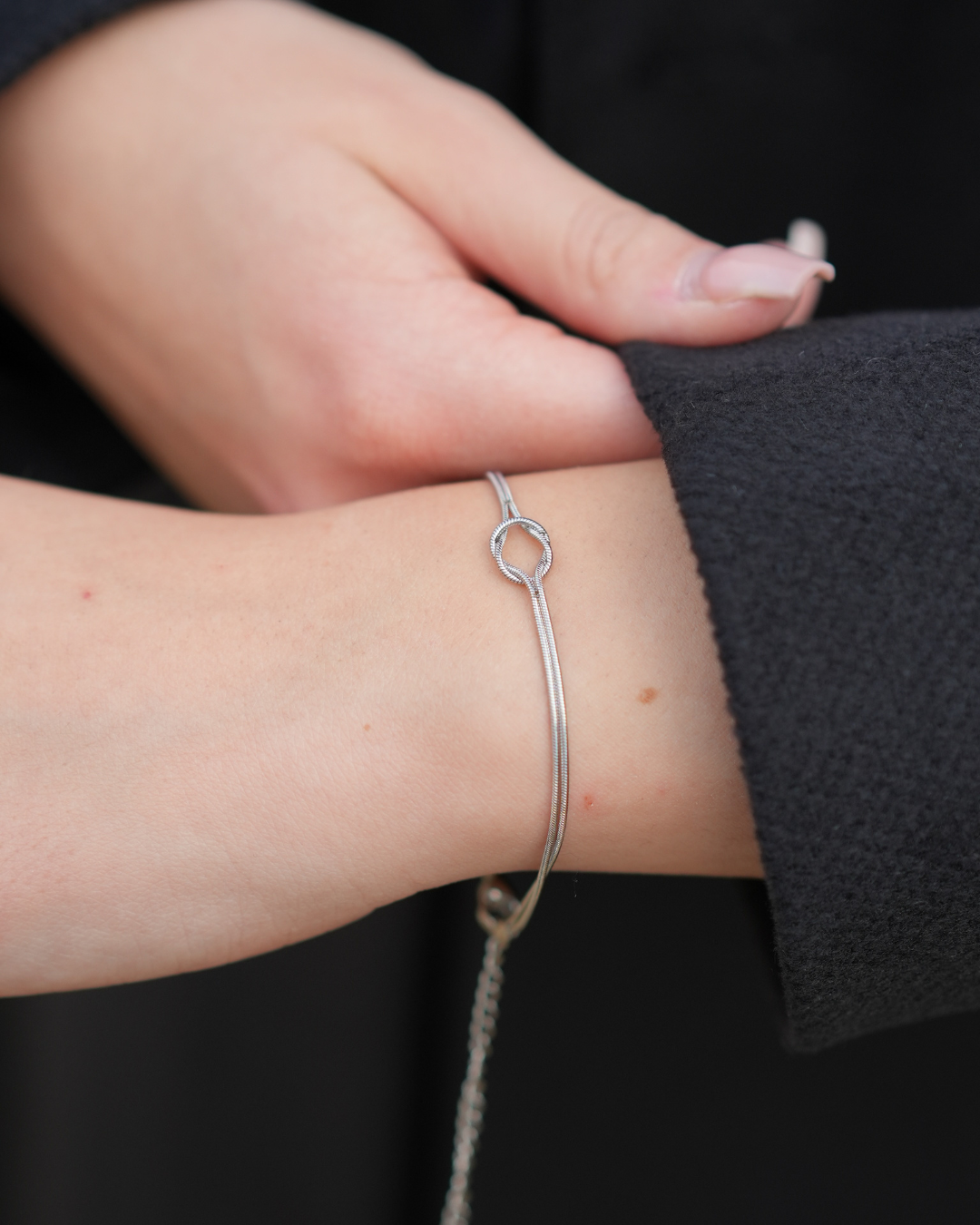 Set Infinito Acciaio (Collana + Bracciale)