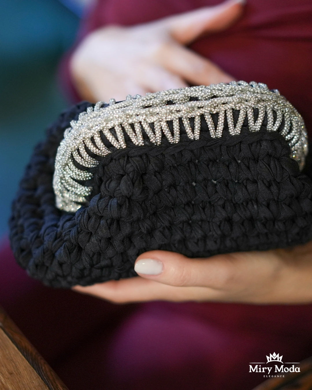 Diamonds Clutch in Lycra