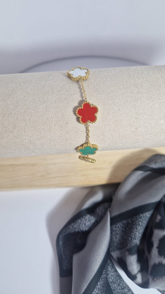 Bracciale Quadrifoglio Multicolori.