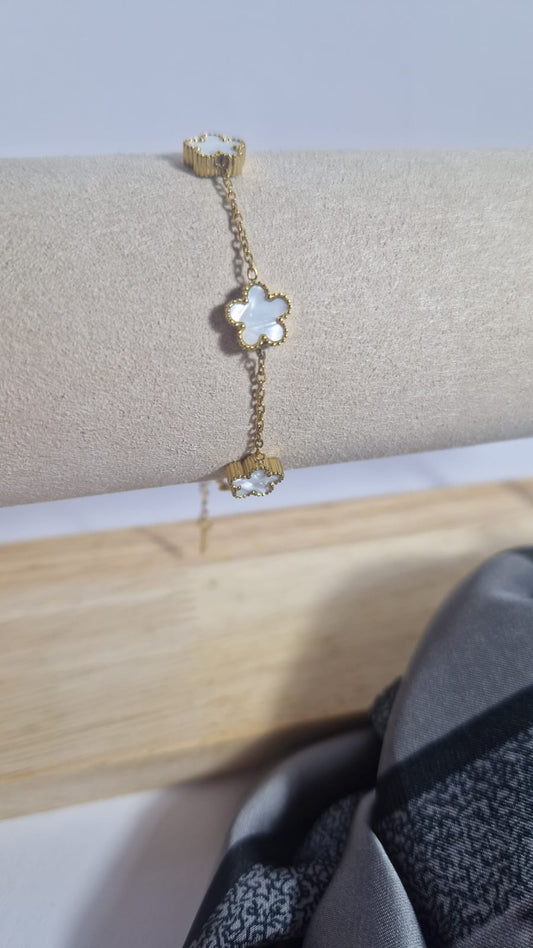 Bracciale Quadrifoglio Madreperla.