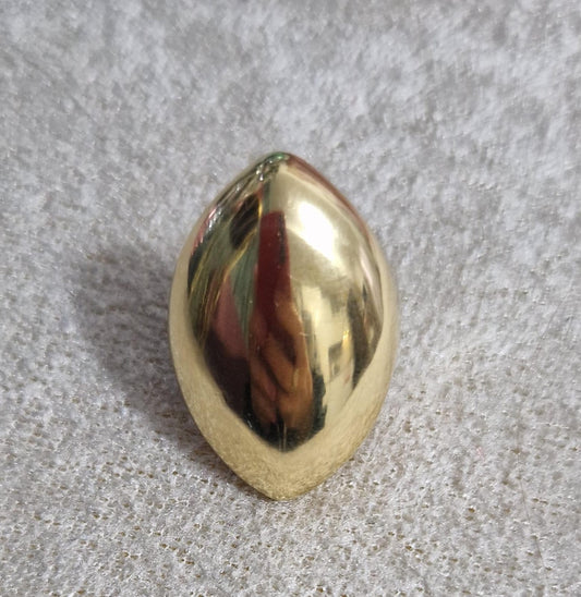 Anello Ovale Bomber Gold