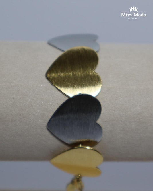 Bracciale Rigido con Cuori