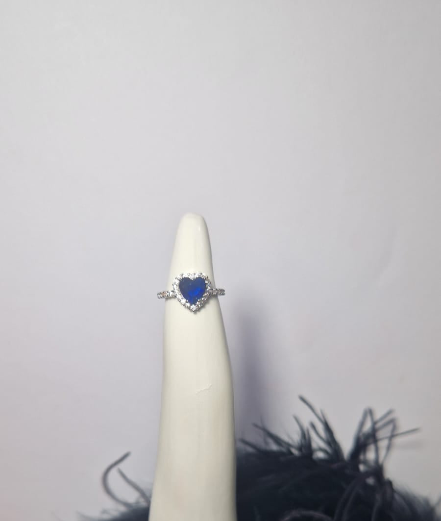 Anello Cuore Blu.