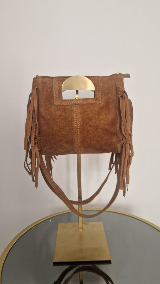 Borsetta in camoscio mini