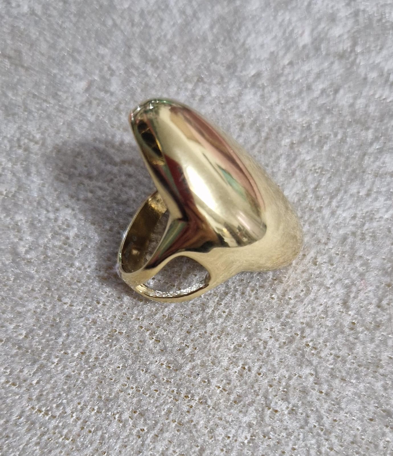 Anello Ovale Bomber Gold