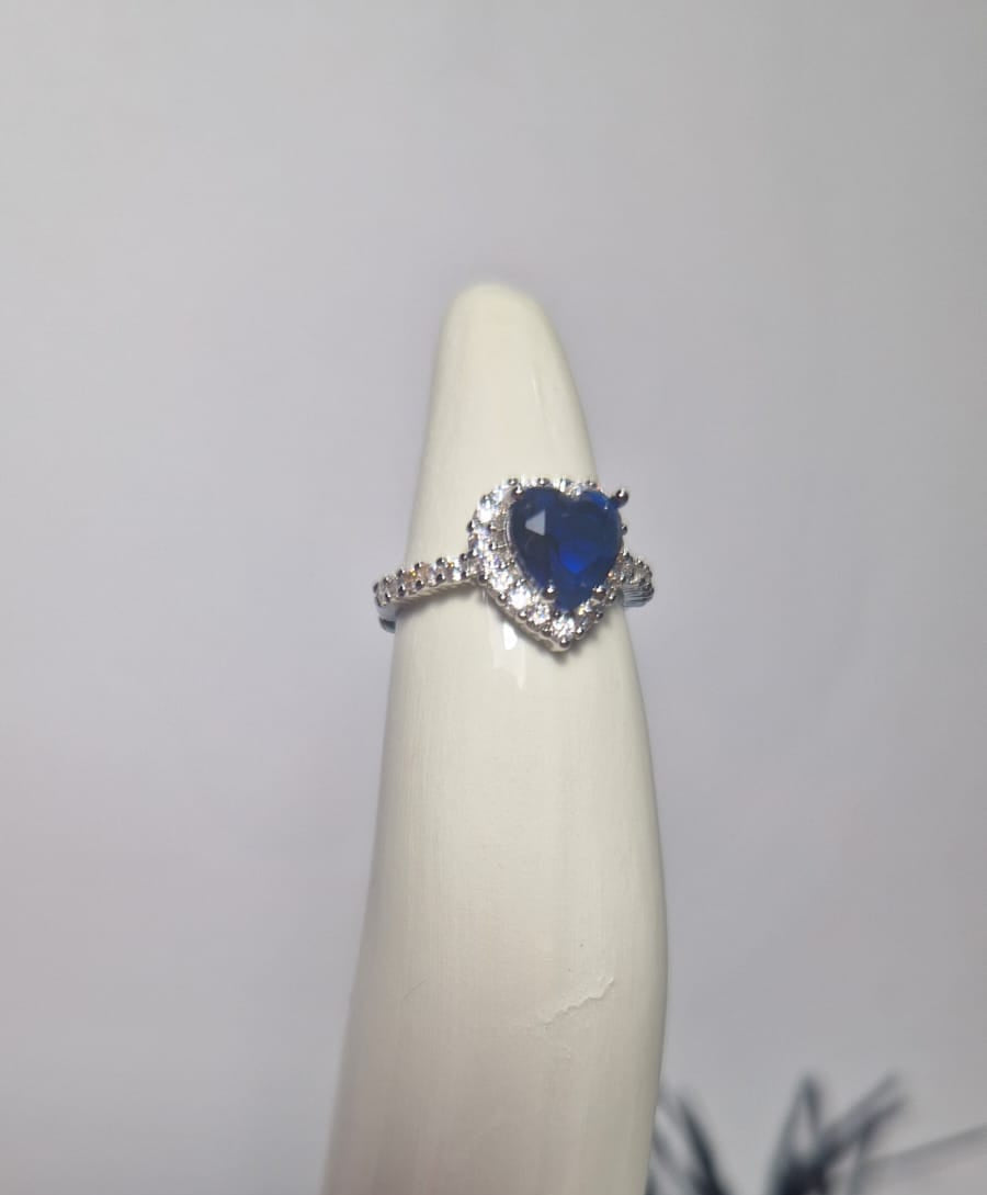 Anello Cuore Blu.