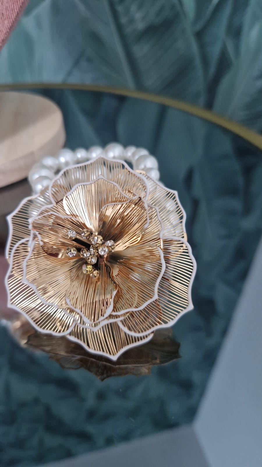 Girocollo con Bracciale Miry con Fiore