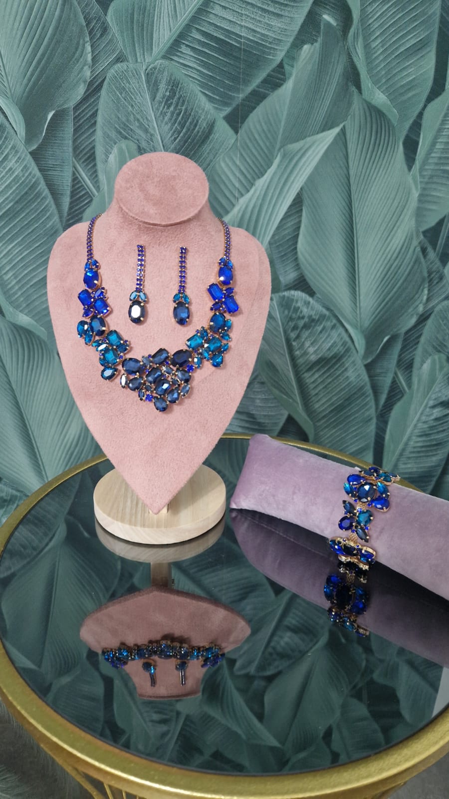 Set Collana + Orecchini in Pietre