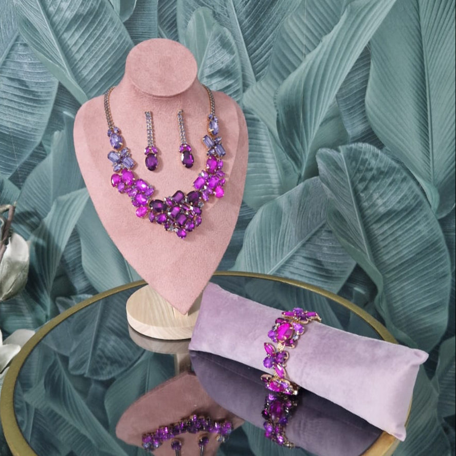 Set Collana + Orecchini Pietre