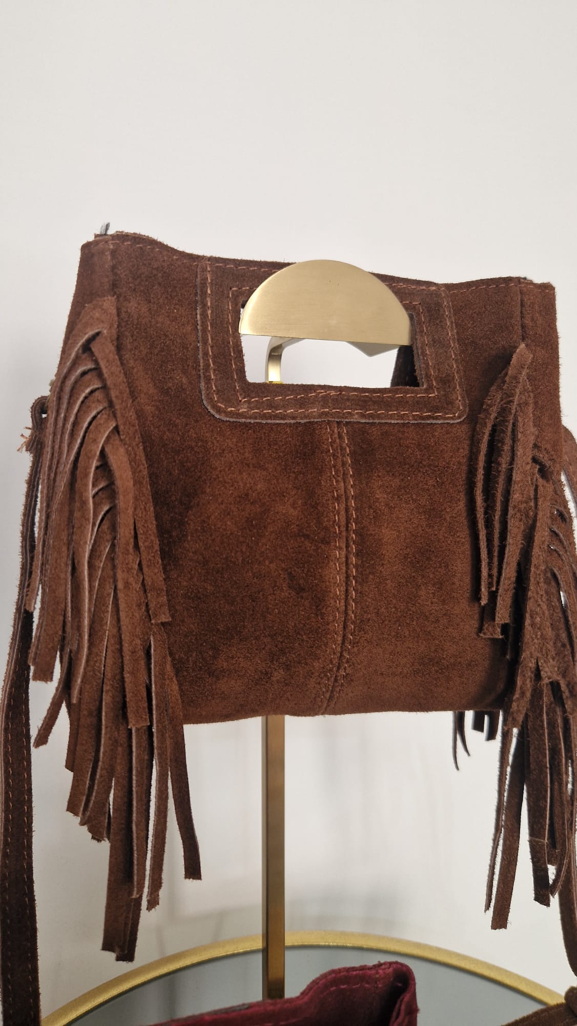 Borsetta in camoscio mini