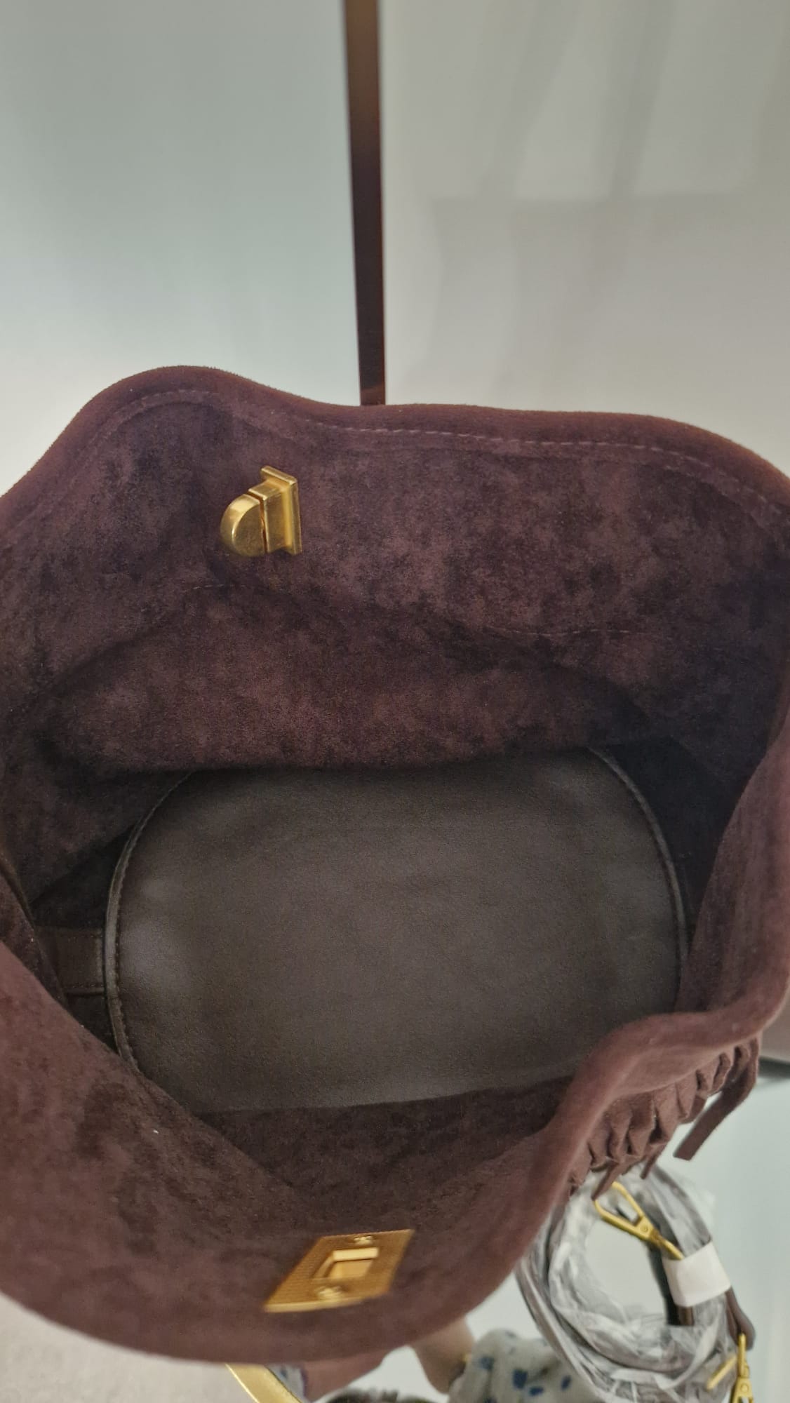 Borsa camoscio con frange