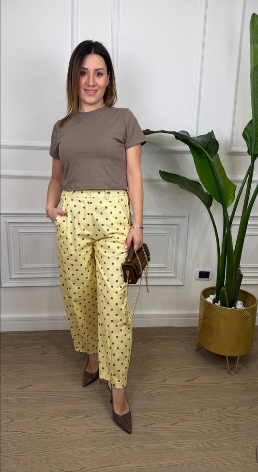 Pantalone Balloon Pois