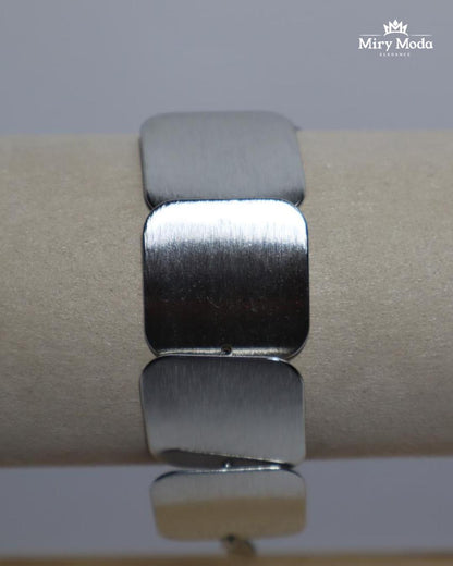 Bracciale in Acciaio Quadrato.