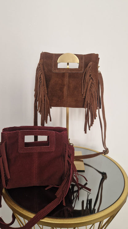 Borsetta in camoscio mini