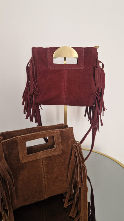 Borsetta in camoscio mini