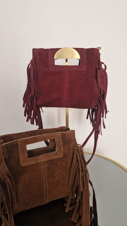 Borsetta in camoscio mini