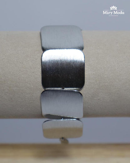 Bracciale in Acciaio Quadrato.