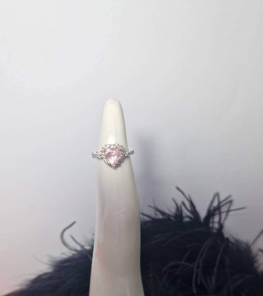 Anello Cuore Rosa
