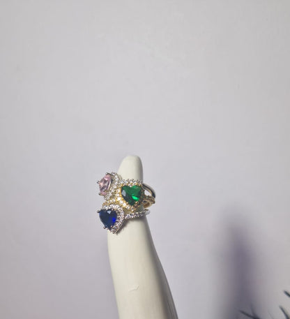Anello Cuore Blu.