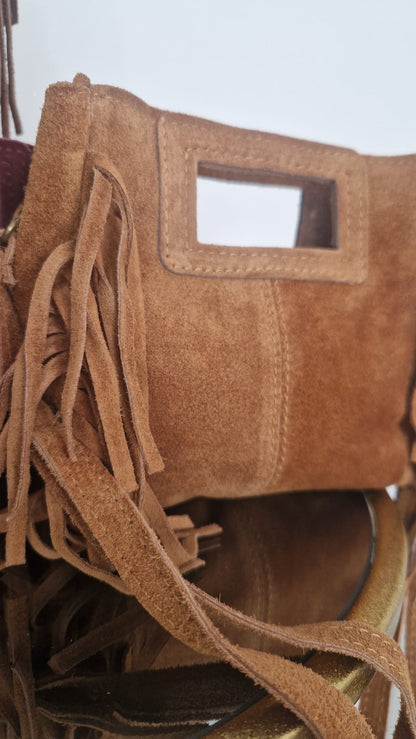 Borsetta in camoscio mini