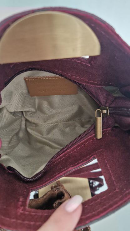 Borsetta in camoscio mini